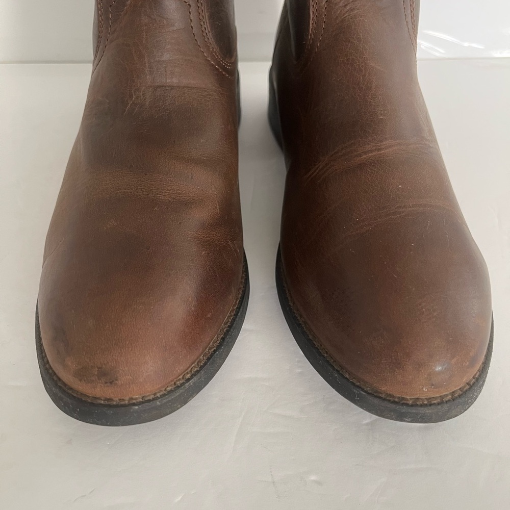 ARIAT Heritage Roper Western Distressed Brown Leather Boots Round Toe Size 10D - Picture 6 of 9